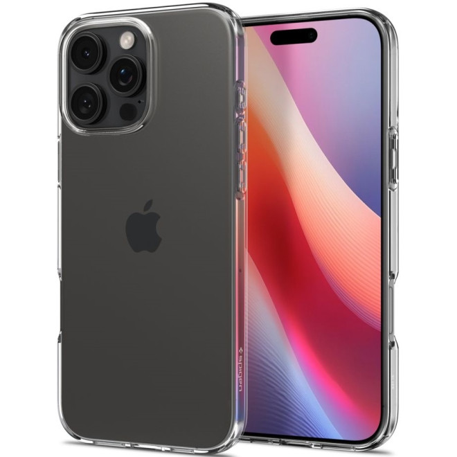Θήκη Apple iPhone 16 Pro - Spigen Liquid Crystal Σιλικόνης - Crystal Clear