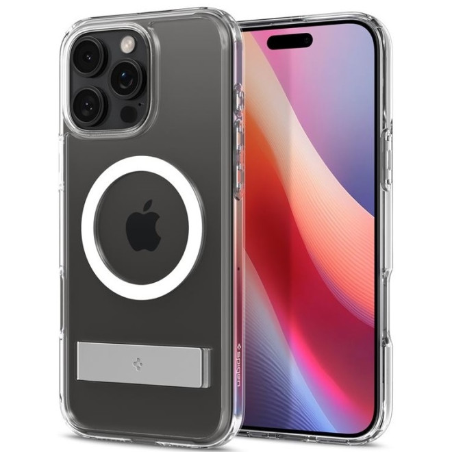 Θήκη Apple iPhone 16 Pro - Spigen Ultra Hybrid S MagFit Σκληρή με MagSafe - Crystal Clear