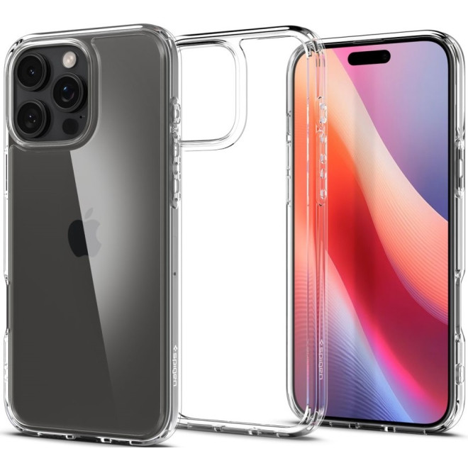 Θήκη Apple iPhone 16 Pro - Spigen Ultra Hybrid Σκληρή - Crystal Clear