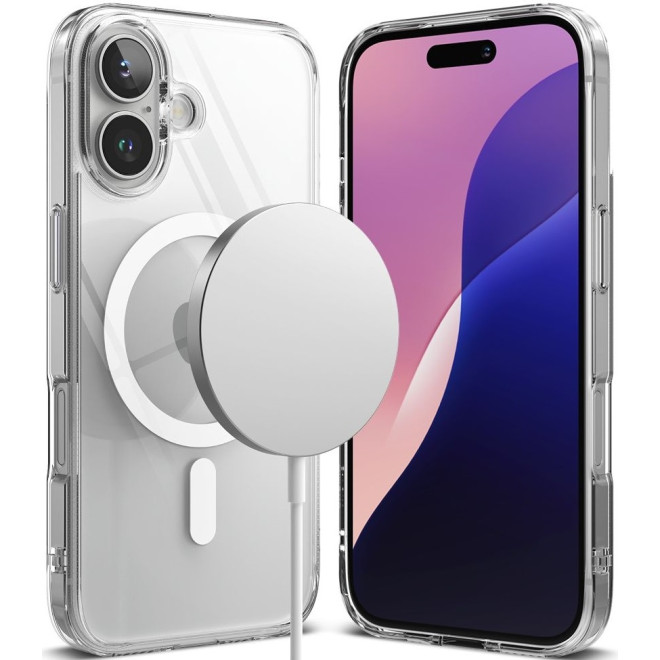 Θήκη Apple iPhone 16 - Ringke Fusion Magnetic Ανθεκτική με MagSafe - Clear
