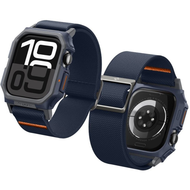 Θήκη Apple Watch 10 46mm Spigen Lite Fit Pro Unibody Navy Blue