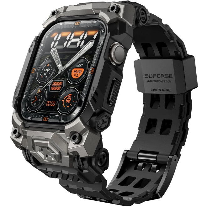 Θήκη Apple Watch 10 46mm Supcase Unicorn Beetle Ore Wristband Case Ανθεκτική Unibody Black
