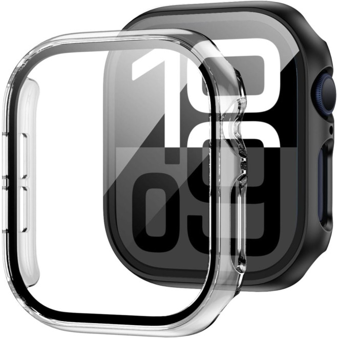 Θήκη Apple Watch 10 46mm - Tech-Protect Defence360 με Tempered Glass - Clear