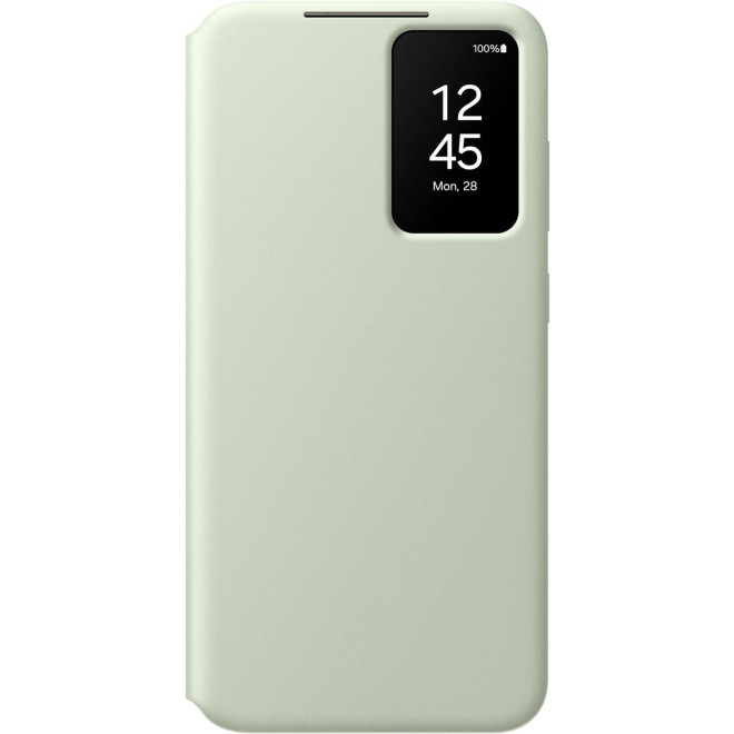Θήκη Flip με Ενεργό Πορτάκι - Samsung Galaxy S24 Plus - Official Samsung Smart View Wallet Case - Light Green