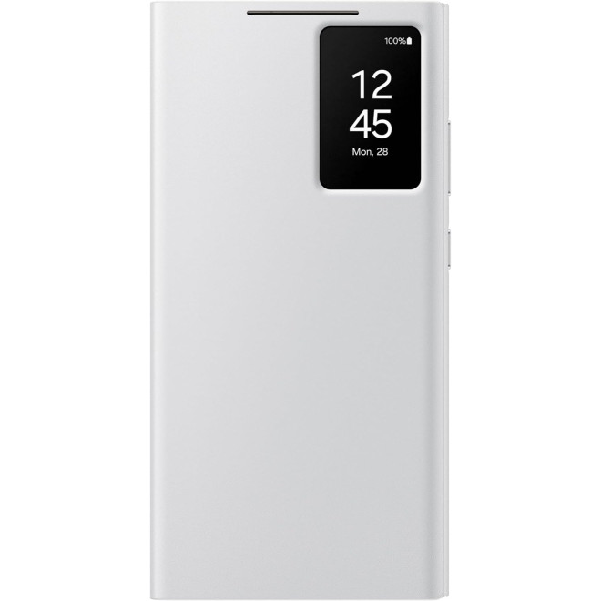 Θήκη Flip με Ενεργό Πορτάκι - Samsung Galaxy S24 Ultra - Official Samsung Smart View Wallet Case - White