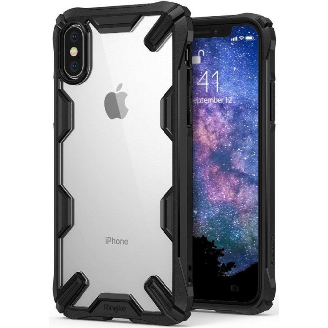 Ringke Fusion-X Θήκη iPhone XS Max με TPU Bumper - Black