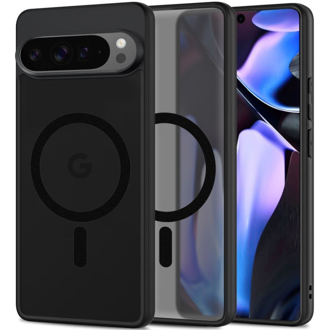 Θήκη Google Pixel 9 / 9 Pro - Tech-Protect MagMat Σκληρή Ημιδιάφανη με MagSafe - Matte Black