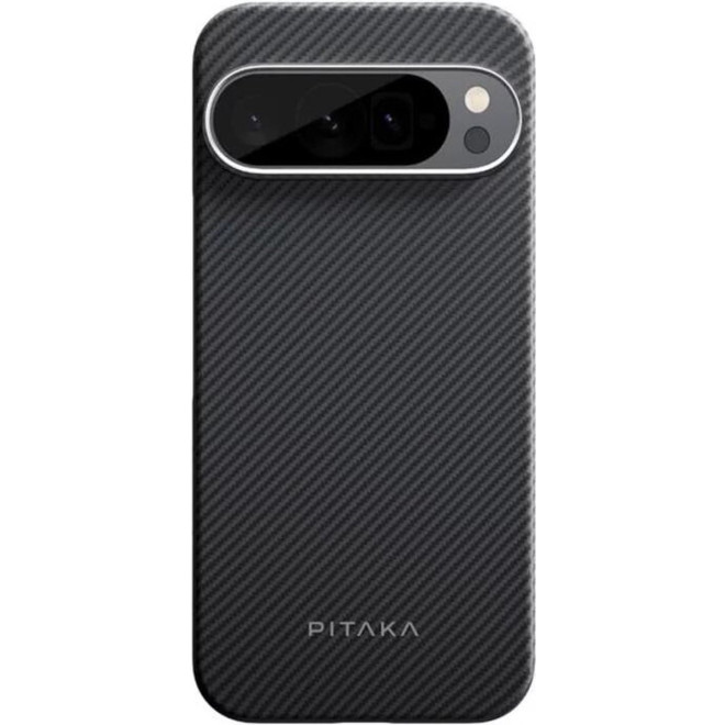 Θήκη Google Pixel 9 Pro XL Pitaka Ultra-Slim MagEZ Case 6 Aramid Fiber Body με MagSafe 1.00mm 600D Black / Grey / Twill
