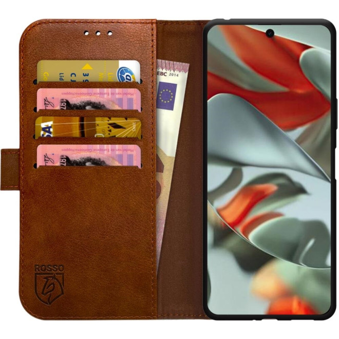 Θήκη Google Pixel 9 Pro XL - Rosso Element PU Πορτοφόλι - Brown