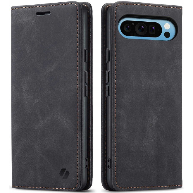 Θήκη Google Pixel 9 Pro XL - Spacecase Wallet Πορτοφόλι - Black