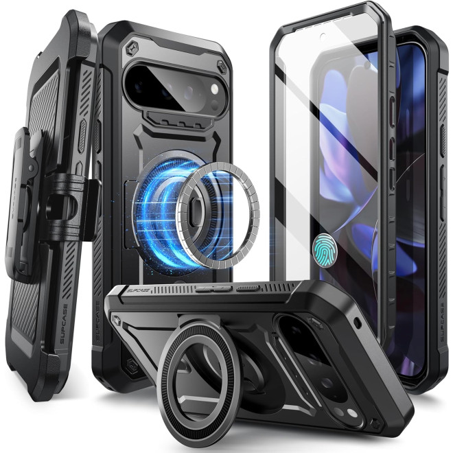 Θήκη Google Pixel 9 Pro XL - Supcase Unicorn Beetle Pro Mag Ανθεκτική με MagSafe - Black