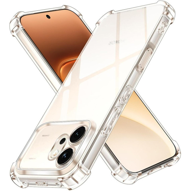 Θήκη Honor 600 Techsuit Shockproof Clear Silicone Διάφανη Σιλικόνης Clear