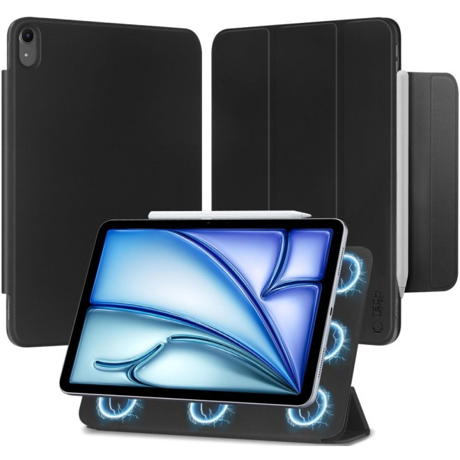 Θήκη iPad Air 7 2025 11" / Air 6 2024 11" / Air 5 2022 10.9" / Air 4 2020 10.9" Tech-Protect Smartcase Magnetic Μαγνητική Black