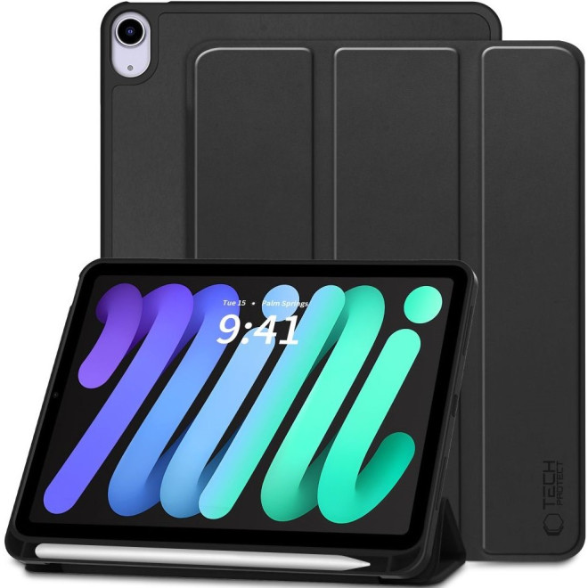 Θήκη iPad mini 7 2024 / 6 2021 Tech-Protect SC Pen Smartcase Flip με Υποδοχή για Apple Pencil Black