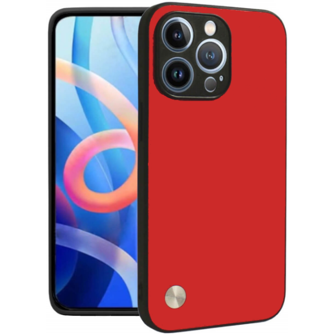 Θήκη iPhone 14 Pro Max Bodycell Vegan Cover Σκληρή Red