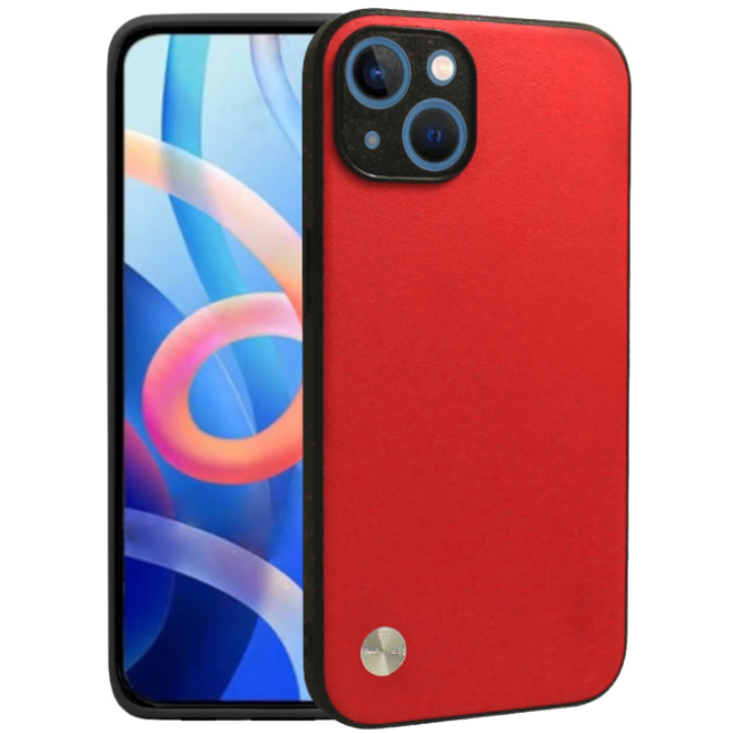Θήκη iPhone 15 Bodycell Vegan Cover Σκληρή Red