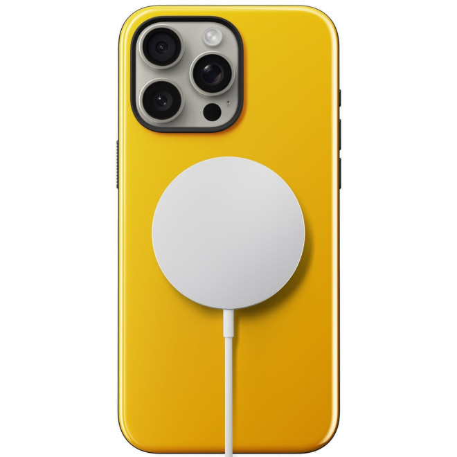 Θήκη iPhone 15 Pro Max Nomad Sport Case Σκληρή με MagSafe & TPU Bumper Racing Yellow