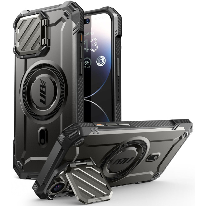 Θήκη iPhone 15 Pro Max Supcase Unicorn Beetle XT Mag Ανθεκτική MagSafe με Μεταλλικό Κάλυμμα για την Κάμερα Black