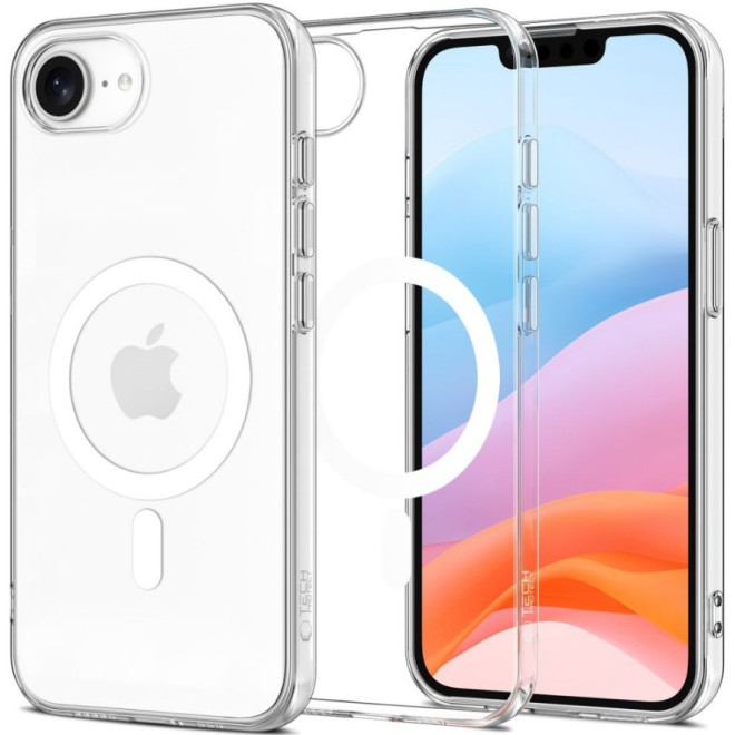 Θήκη iPhone 16e Tech-Protect FlexAir Διάφανη Σιλικόνης με MagSafe Clear