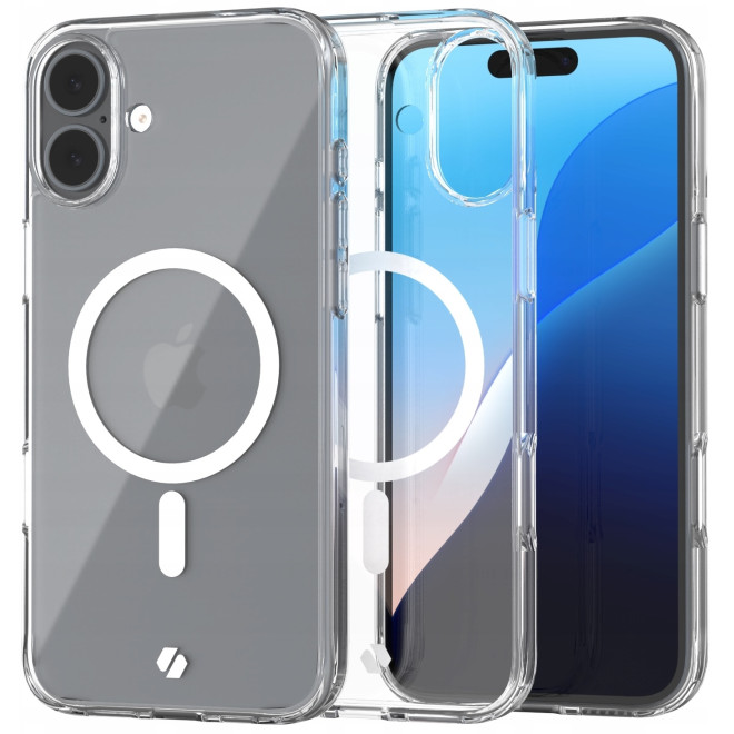 Θήκη iPhone 16 Plus Spacecase Clear MagSafe Σκληρή Διάφανη με MagSafe Transparent