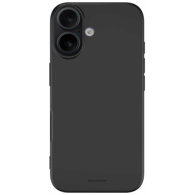 Θήκη iPhone 16 Plus Spacecase Silicone Case Σιλικόνης Black
