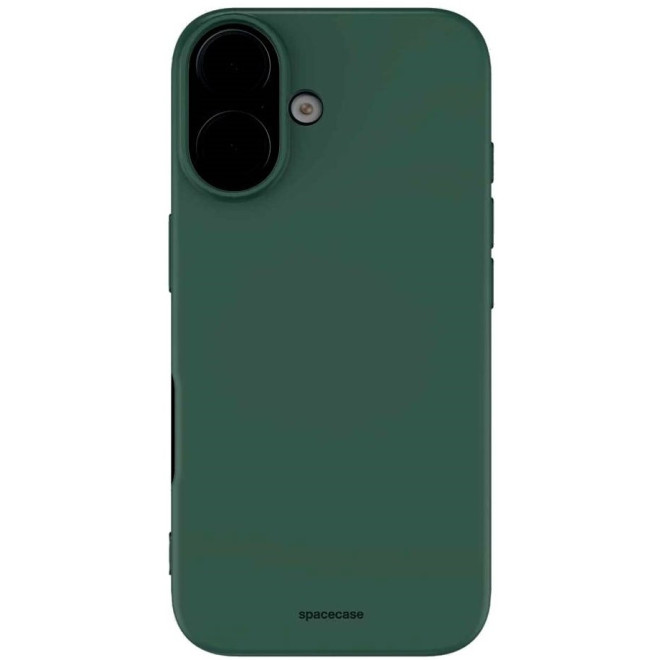 Θήκη iPhone 16 Plus Spacecase Silicone Case Σιλικόνης Dark Green
