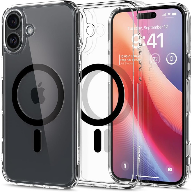 Θήκη iPhone 16 Plus Spigen Ultra Hybrid MagFit Σκληρή με MagSafe Black