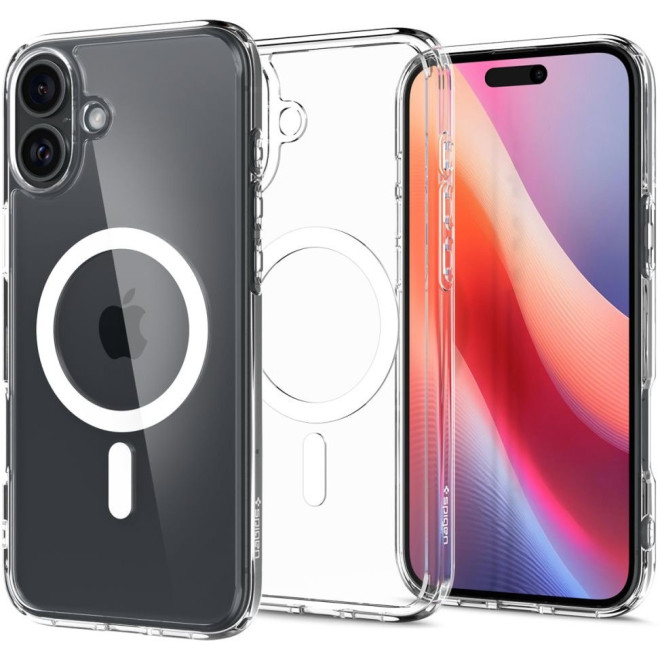 Θήκη iPhone 16 Plus Spigen Ultra Hybrid MagFit Σκληρή με MagSafe White