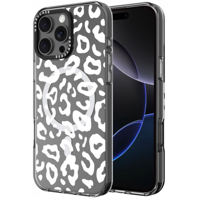 Θήκη iPhone 16 Pro Max HappyCase Joy Διάφανη Σκληρή με MagSafe Wild Leopard
