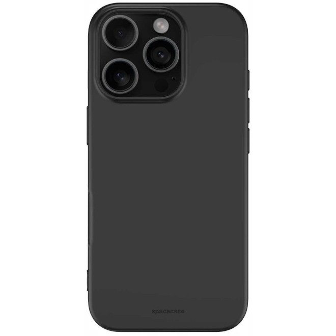 Θήκη iPhone 16 Pro Max Spacecase Silicone Case Σιλικόνης Black