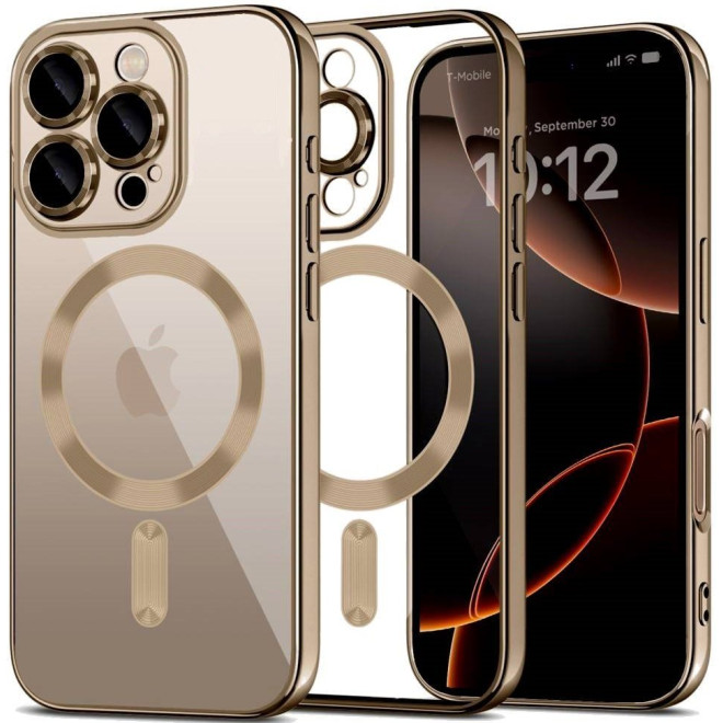 Θήκη iPhone 16 Pro Max Tech-Protect MagFlex Διάφανη Σιλικόνης με MagSafe Shiny Desert