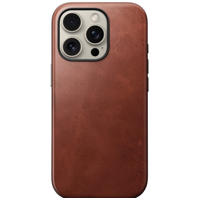 Θήκη iPhone 16 Pro Nomad Modern Leather Case Horween Δερμάτινη με MagSafe Olde Dublin