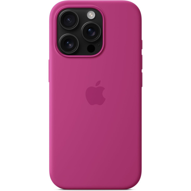 Θήκη iPhone 16 Pro Official Apple Silicone Case Σιλικόνης με MagSafe Fuchsia