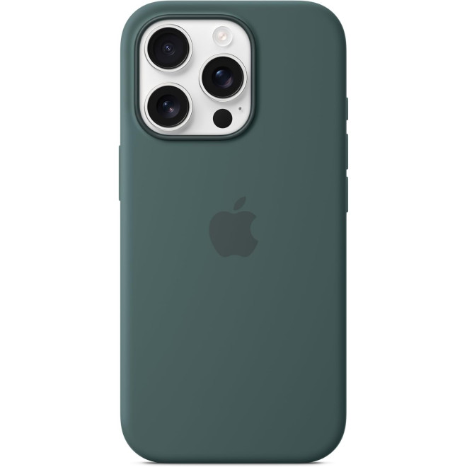 Θήκη iPhone 16 Pro Official Apple Silicone Case Σιλικόνης με MagSafe Lake Green