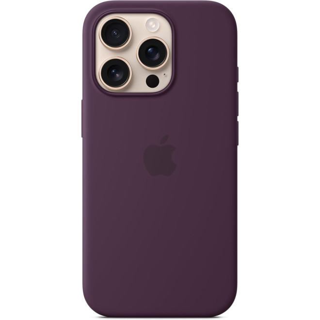 Θήκη iPhone 16 Pro Official Apple Silicone Case Σιλικόνης με MagSafe Plum