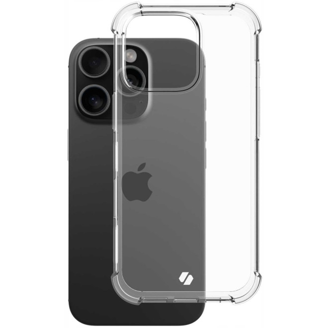 Θήκη iPhone 16 Pro Spacecase Anti-Shock Διάφανη Σιλικόνης 1mm Clear