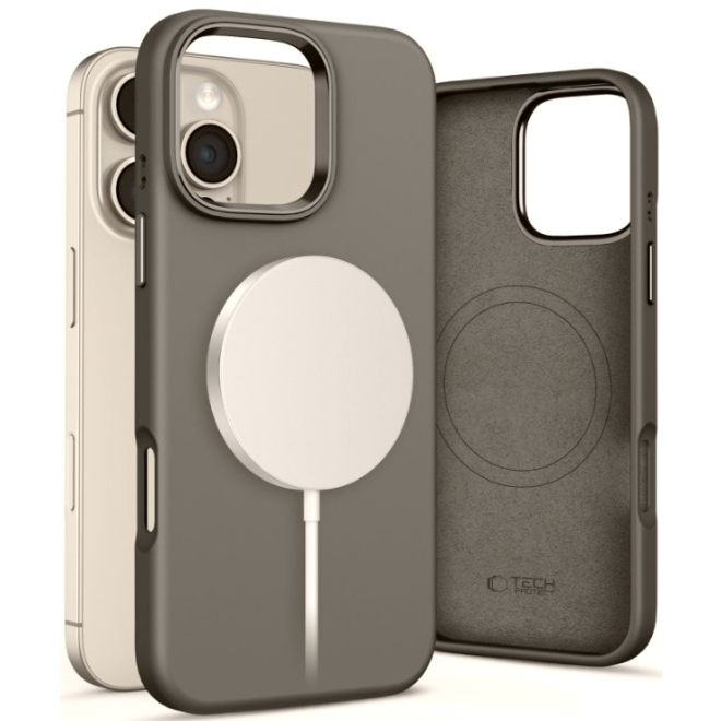 Θήκη iPhone 16 Pro Tech-Protect Silicone Pure MagSafe Σιλικόνης με MagSafe Clay