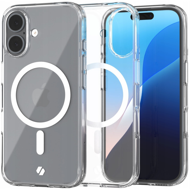Θήκη iPhone 16 Spacecase Clear MagSafe Σκληρή Διάφανη με MagSafe Transparent