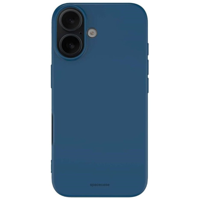 Θήκη iPhone 16 Spacecase Silicone Case Σιλικόνης Blue