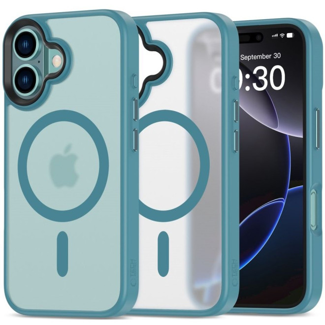 Θήκη iPhone 16 Tech-Protect MagMat Σκληρή Ημιδιάφανη με MagSafe Matte Teal