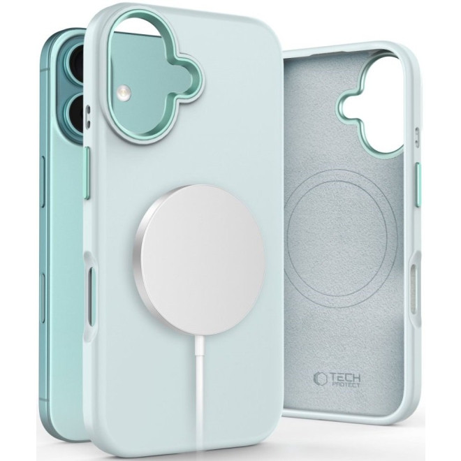 Θήκη iPhone 16 Tech-Protect Silicone Pure MagSafe Σιλικόνης με MagSafe Sky Blue
