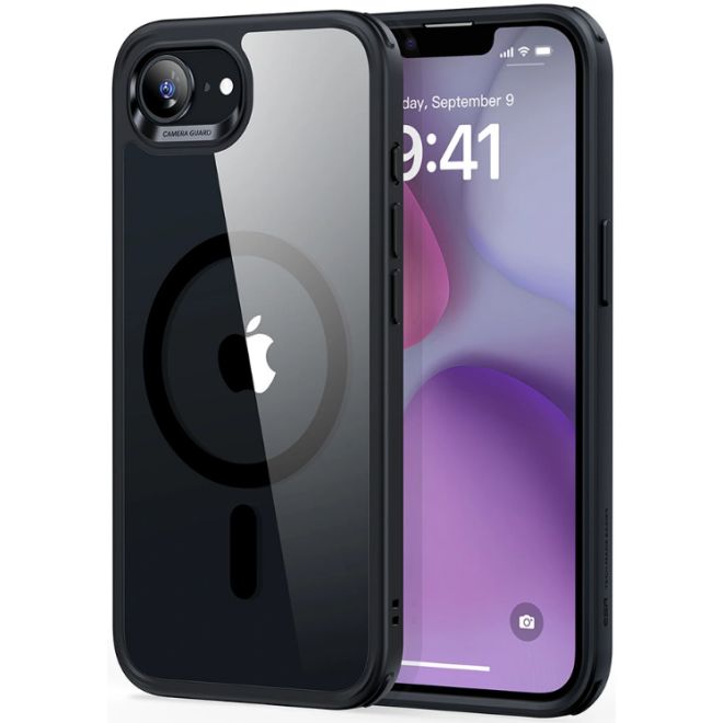 Θήκη iPhone 16e ESR Classic Hybrid HaloLock Ανθεκτική με MagSafe Clear / Black