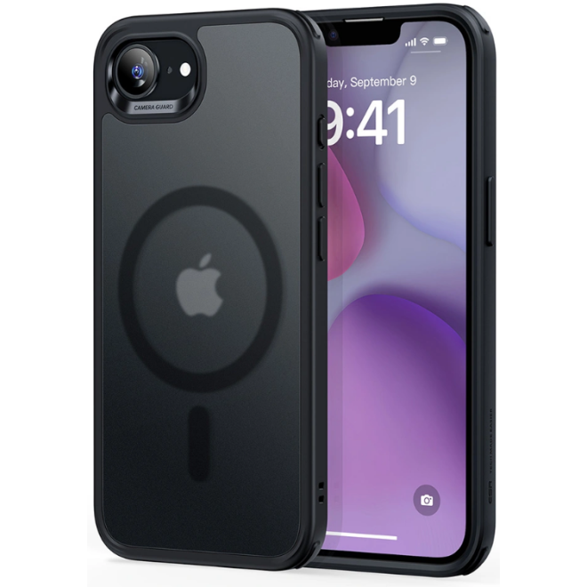 Θήκη iPhone 16e ESR Classic Hybrid HaloLock Ανθεκτική με MagSafe Frosted Black