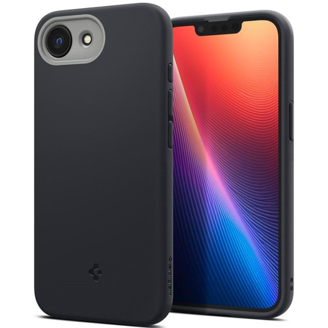 Θήκη iPhone 16e Spigen Nano Pop MagFit Σιλικόνης με MagSafe Black Sesame
