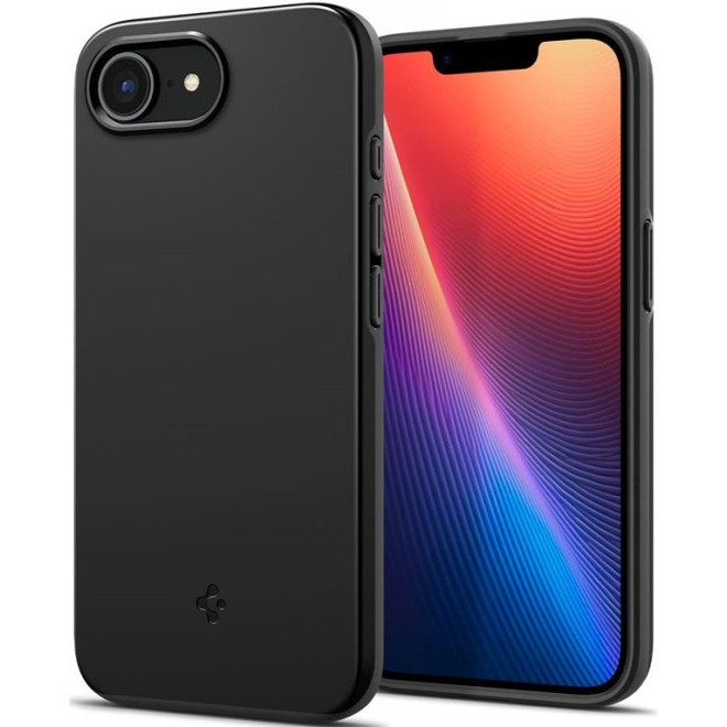Θήκη iPhone 16e Spigen Thin Fit MagFit Σκληρή με MagSafe Black
