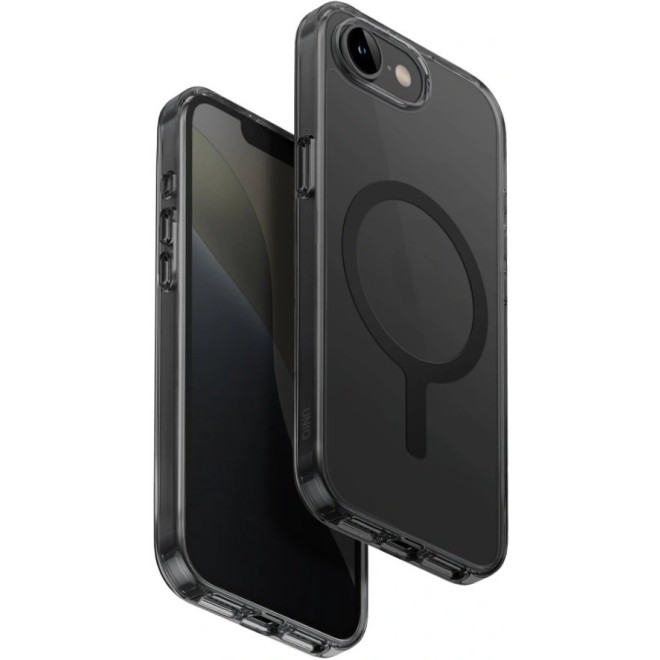 Θήκη iPhone 16e Uniq LifePro MagClick Ανθεκτική Σκληρή με MagSafe Smoke
