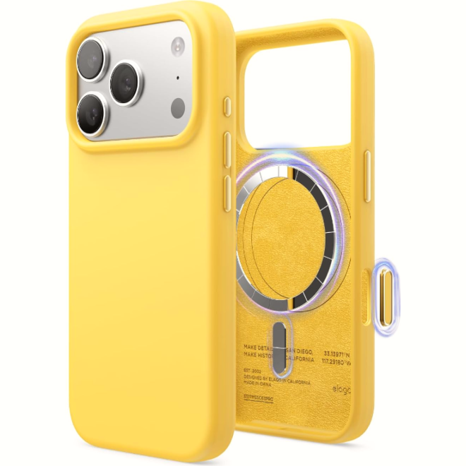 Θήκη iPhone 17 Pro Elago Magnetic Silicone Case Premium Σιλικόνης με MagSafe Sunshine