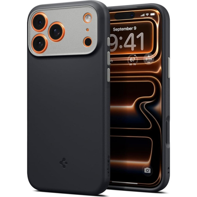 Θήκη iPhone 17 Pro Spigen Nano Pop MagFit Ανθεκτική Σιλικόνης με MagSafe Black Sesame