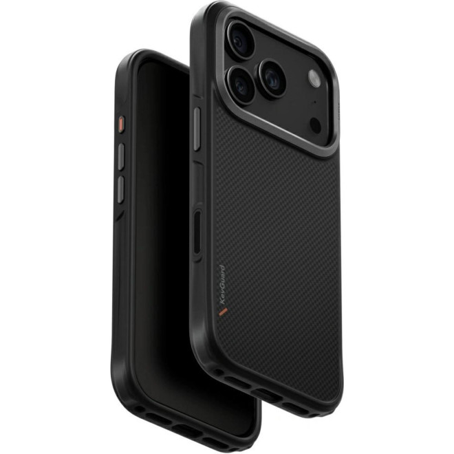 Θήκη iPhone 17 Pro Uniq Keva Ανθεκτική Aramid Fiber με MagSafe Carbon Black