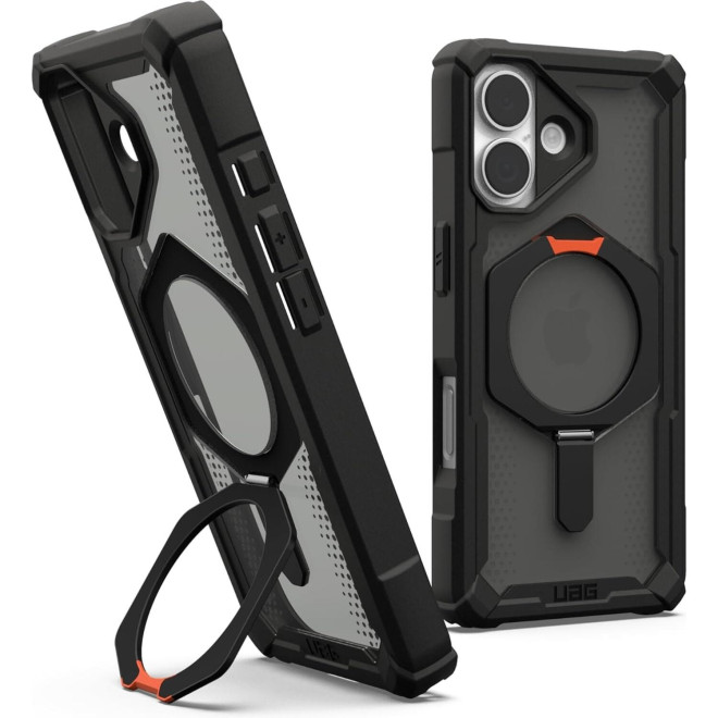 Θήκη iPhone 17 UAG Plasma XTE Ανθεκτική με MagSafe & Kickstand Black / Pop Orange